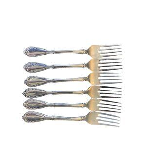 Noritake Serenade 18/8 Stainless Salad Dessert Forks 6-5/8" Set of 6